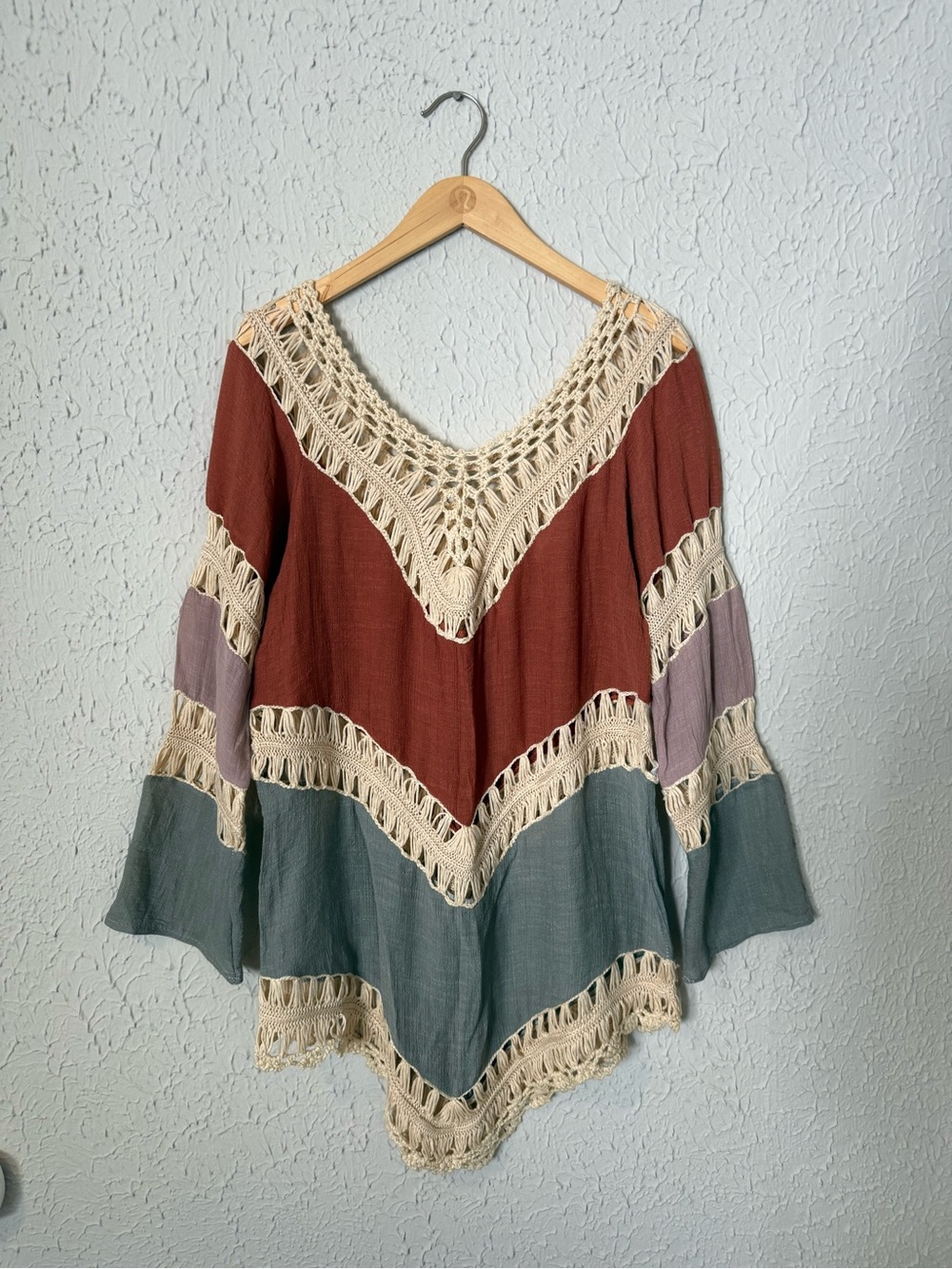 Boho Crochet Long Sleeve